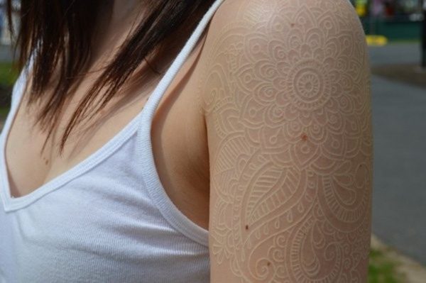 White Lace Tattoo Design