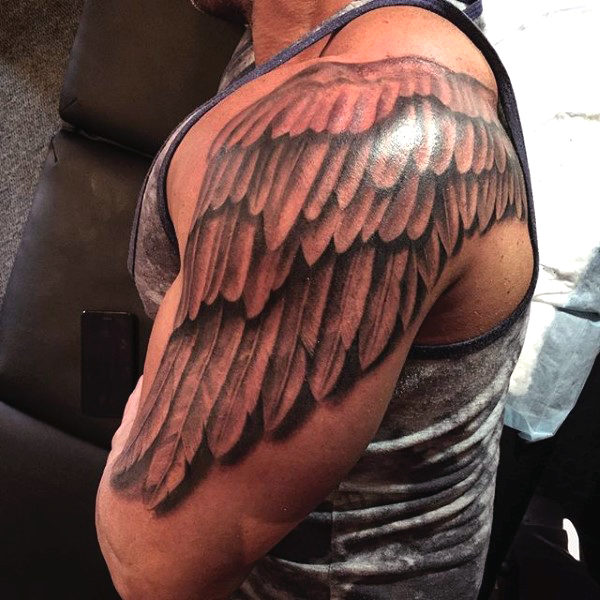 Wings Shoulder Tattoo