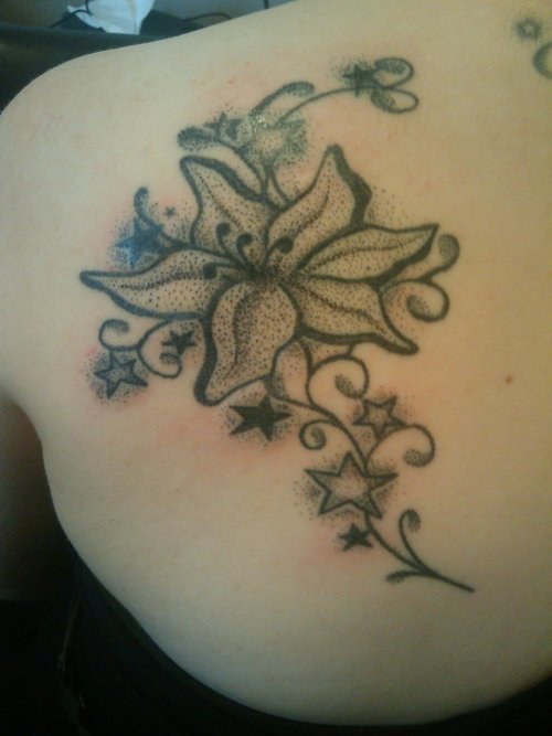 Wnderful Lily Flower Tattoo