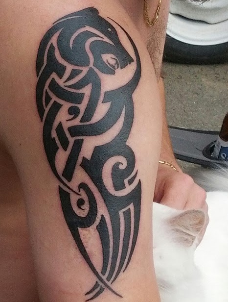 Wolf Tribal Tattoo