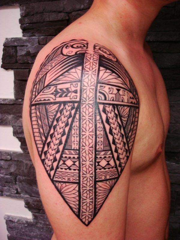 Wonderful Armor Maori Shoulder Tattoo