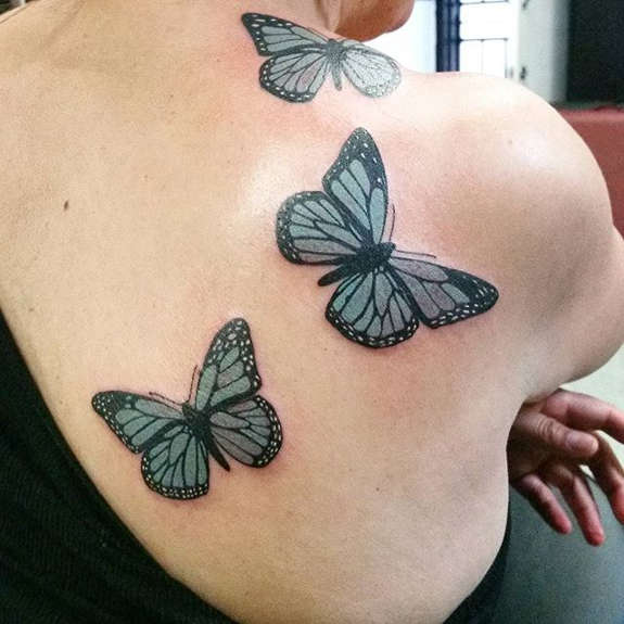 Wonderful Butterfly Tattoo On Shoulder