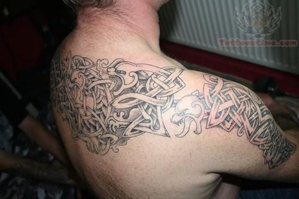 Wonderful Celtic Shoulder Tattoo Design