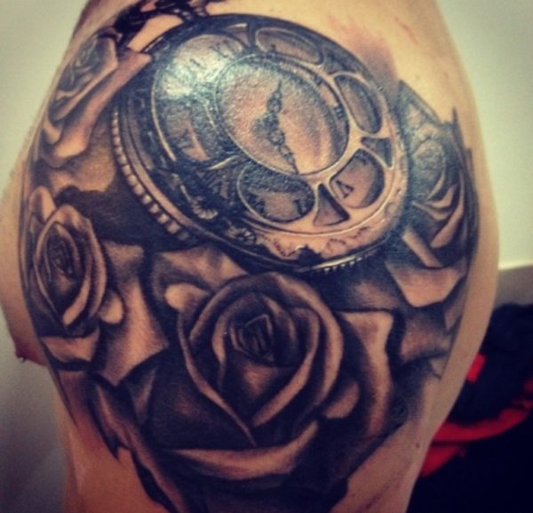 Wonderful Designer Rose Tattoo