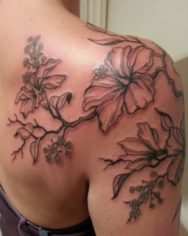 Wonderful Hibiscus Tattoo