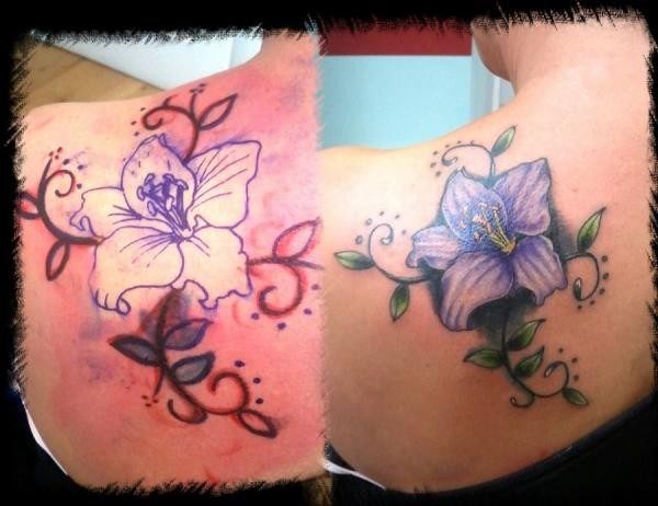 Wonderful Lily Flower Tattoo