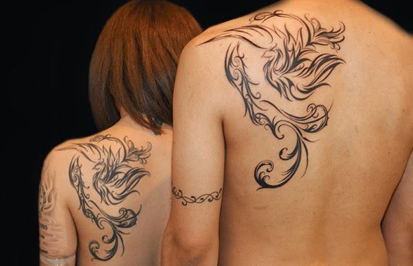 Wonderful Man And Woman  Phoenix Tattoo