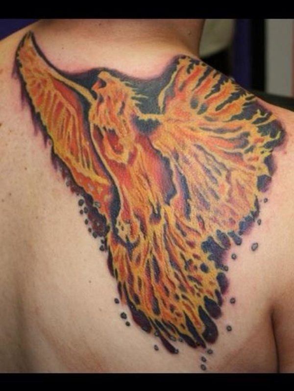Wonderful Phoenix Tattoo Design