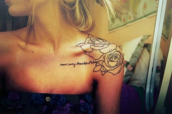 Wonderful Roses Tattoo Design