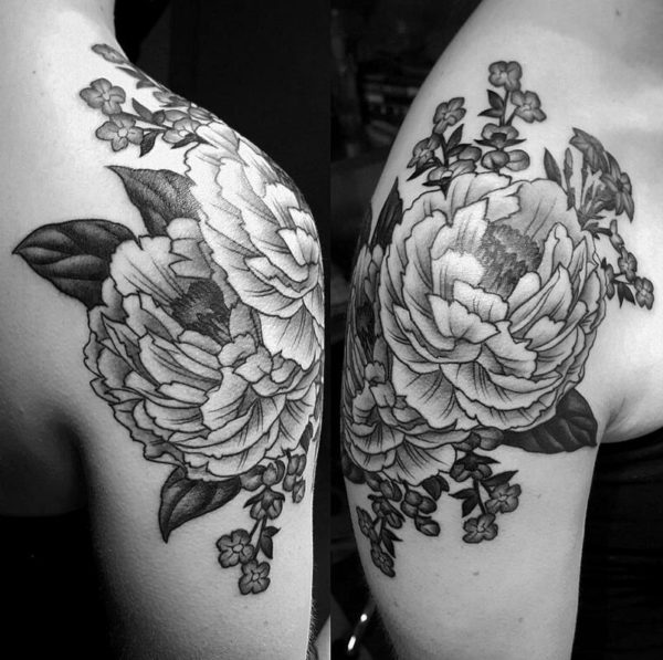 Wonderful Shoulder Tattoo Design