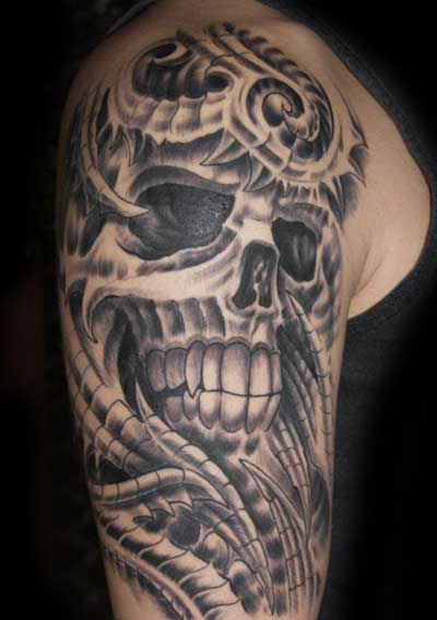 Wonderful Skull Sleeve Shoulder