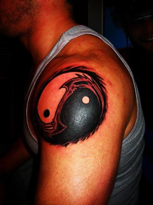 Wonderful Yin Yang Tattoo