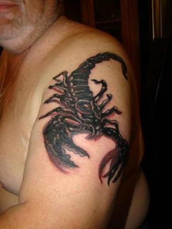 Zodiac Scorpio Tattoo Design