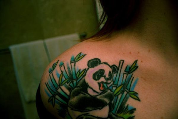 Lovely Panda Tattoo Design
