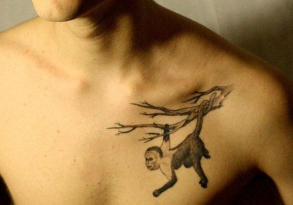 Monkey Tattoo On Shoulder Tattoo