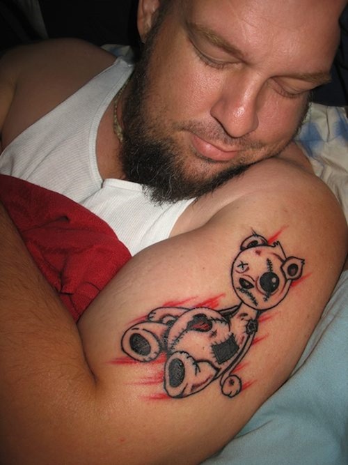 Panda Tattoo On Shoulder